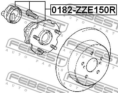 Febest Rear wheel hub – price [object Object] PLN