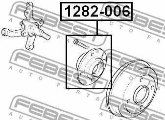 Wheel hub Febest 1282-006