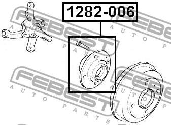 Febest Wheel hub – price