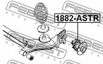 Wheel hub Febest 1882-ASTR