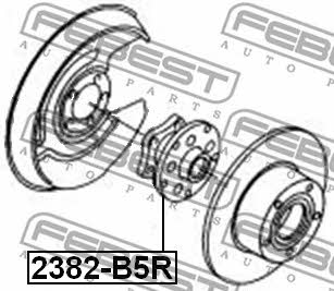 Wheel hub Febest 2382-B5R