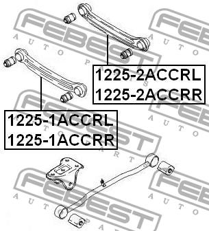 Traction rear transverse Febest 1225-2ACCRL