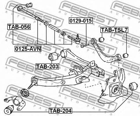 Febest Track Control Arm – price 202 PLN