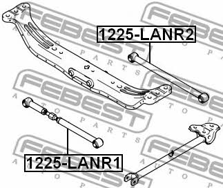 Traction rear transverse adjustable Febest 1225-LANR1