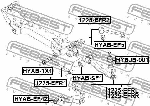 Febest 1225-EFR2 Jet thrust 1225EFR2