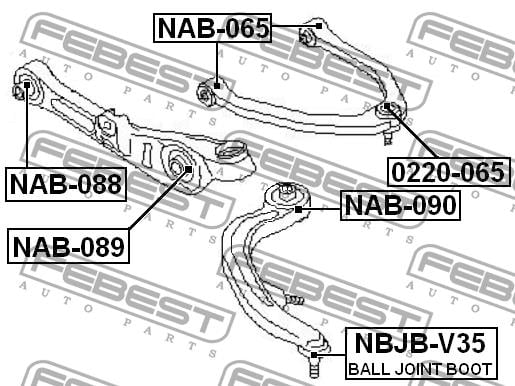 Ball joint Febest 0220-065