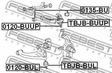 Febest Ball joint – price 60 PLN