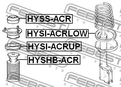 Febest Rear shock absorber support – price 37 PLN