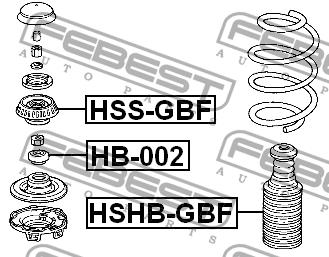 Febest Front Shock Absorber Support – price 59 PLN