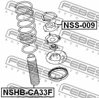 Front Shock Absorber Support Febest NSS-009