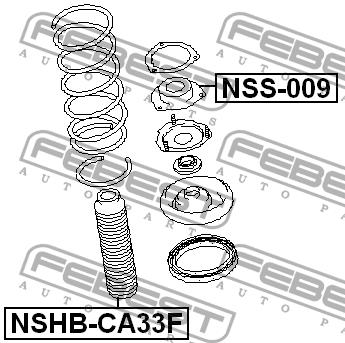 Febest Front Shock Absorber Support – price 70 PLN