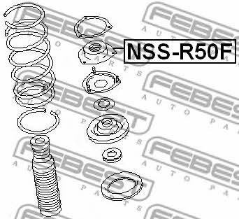 Front Shock Absorber Support Febest NSS-R50F