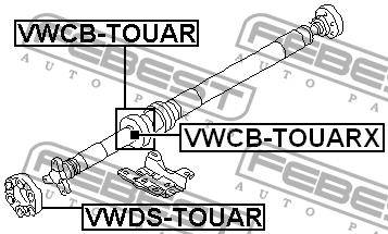 Febest Driveshaft outboard bearing – price 206 PLN