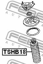 Bellow and bump for 1 shock absorber Febest TSHB18