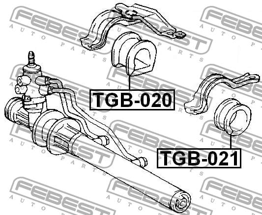 Steering rack bush Febest TGB-020
