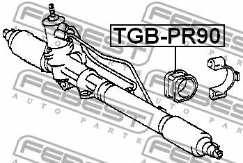 Febest Steering rack bush – price [object Object] PLN