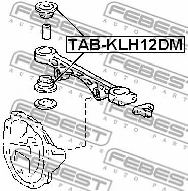 Gearbox mount Febest TAB-KLH12DM