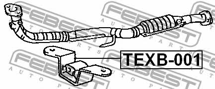 Febest Exhaust mounting bracket – price 13 PLN