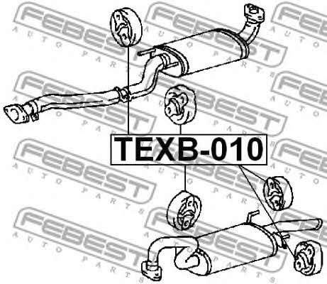 Febest Exhaust mounting bracket – price [object Object] PLN