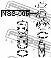 Febest Rear shock absorber support – price