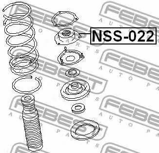 Front Shock Absorber Support Febest NSS-022