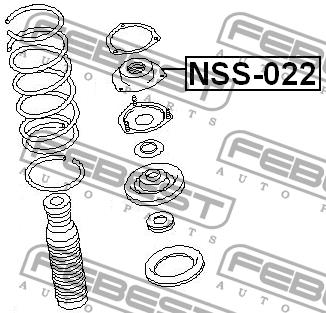 Febest Front Shock Absorber Support – price 79 PLN