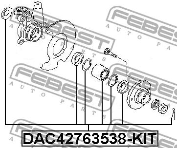 Febest Front Wheel Bearing Kit – price 141 PLN