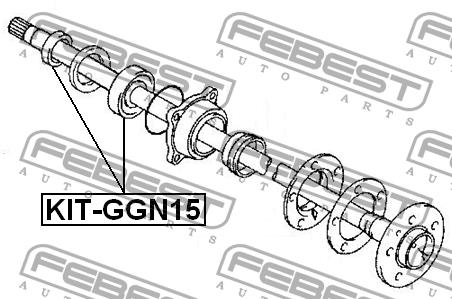Febest Drive shaft bearing – price [object Object] PLN