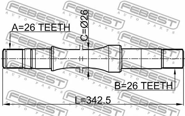 Buy Febest 0712RH413WD – good price at EXIST.AE!