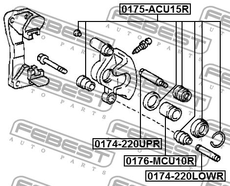 Febest Rear brake caliper piston – price [object Object] PLN