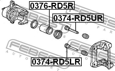 Febest Rear brake caliper piston – price 32 PLN
