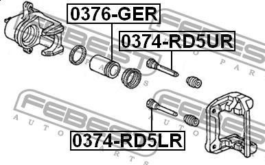 Febest Rear brake caliper piston – price 66 PLN