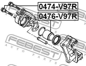 Febest Rear brake caliper piston – price 60 PLN