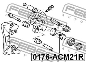 Febest Rear brake caliper piston – price 32 PLN