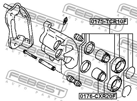 Febest Front brake caliper piston – price 40 PLN
