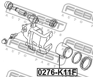 Febest Front brake caliper piston – price 36 PLN