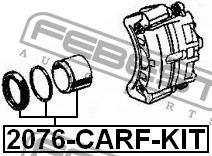 Front brake caliper piston Febest 2076-CARF-KIT