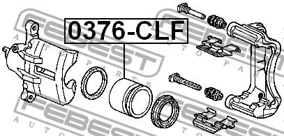 Febest Front brake caliper piston – price [object Object] PLN