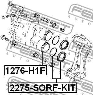 Febest Front brake caliper piston – price [object Object] PLN