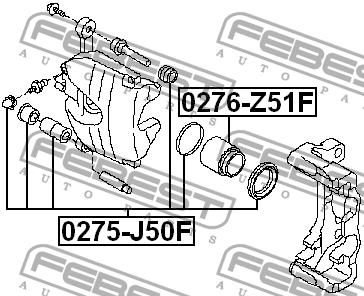 Febest Front brake caliper piston – price [object Object] PLN