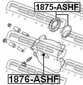 Febest Front brake caliper piston – price 47 PLN