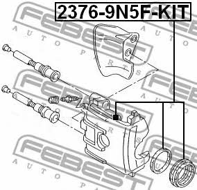 Febest Front brake caliper piston – price 83 PLN