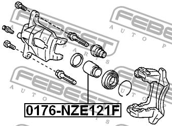 Febest Front brake caliper piston – price [object Object] PLN