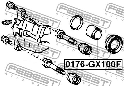 Febest Front brake caliper piston – price [object Object] PLN