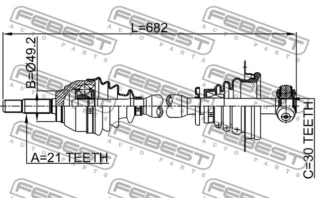 Buy Febest 2414LOGLH – good price at EXIST.AE!