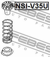 Febest Suspension spring plate rear – price 67 PLN