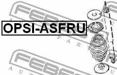 Suspension spring plate rear Febest OPSI-ASFRU