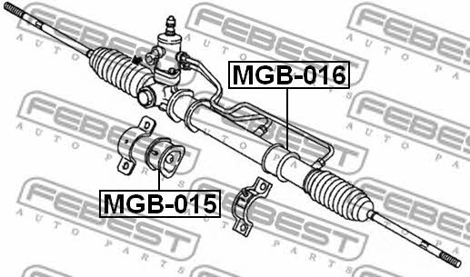 Steering rack bush Febest MGB-015