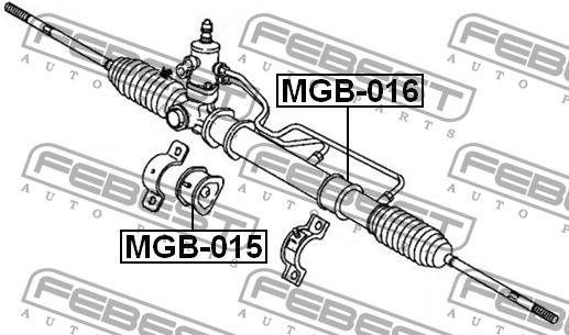 Febest Steering rack bush – price 11 PLN