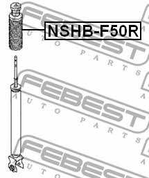 Bellow and bump for 1 shock absorber Febest NSHB-F50R